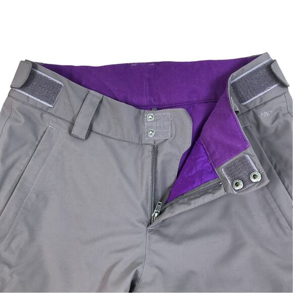 THE NORTH FACE HyVent Ski Snowboard Pant Women 8 Gray Waterproof Insulated Grey - Picture 4 of 14